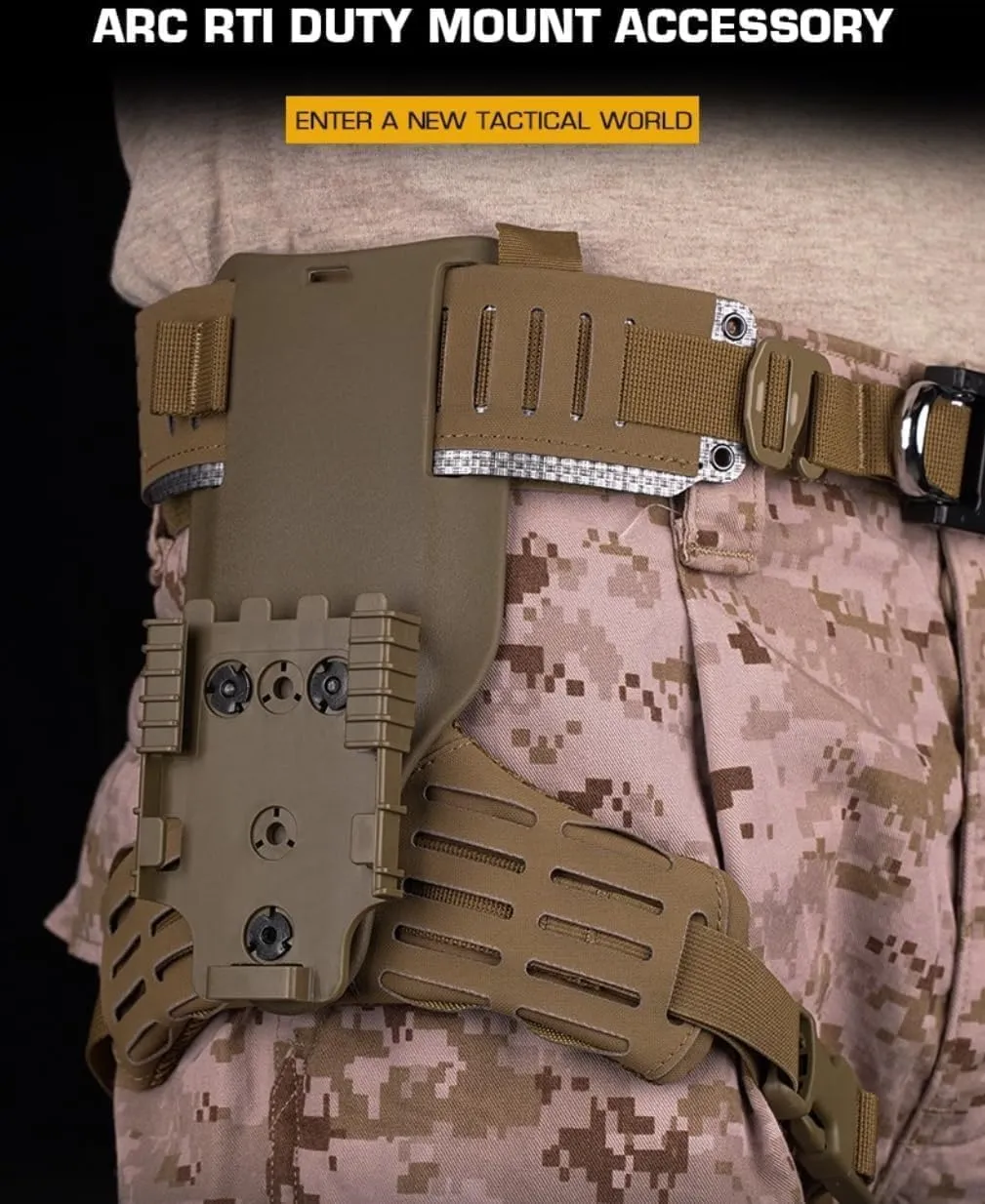 Tactical Drop Leg for Metal Modular Holster Adapter Q.LS System Kit Molle Hunting Airsoft Holster A.RC R.TI Duty Mount Accessories