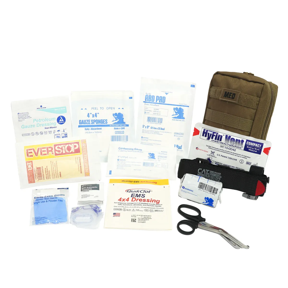 Tactical IFAK PRO Kit with Bleeding Control - Tan