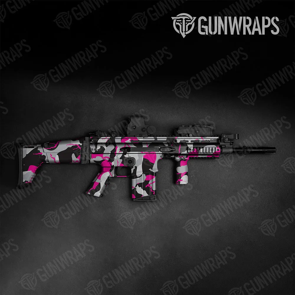 Tactical Ragged XL Magenta Tiger Camo Gun Skin Vinyl Wrap