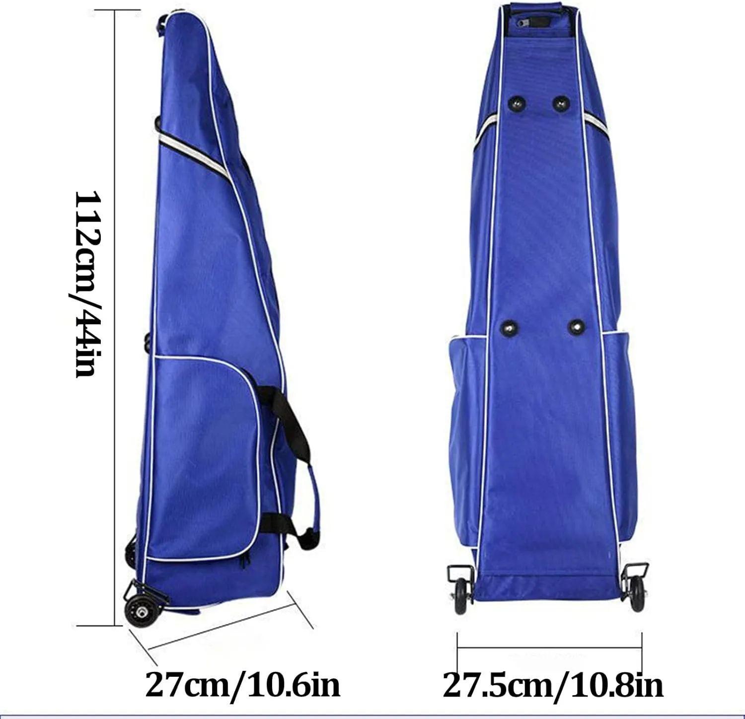 TBQATNTS Fencing Sword Bag with Wheels, Fencing Pull-Out Wheel Bag, Suitable for Foil/Epee/Saber Fencing Suit Sword Bag, Waterproof and Wear-Resistant, Adult and Children's Fencing Storage Bag,Gray