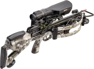 TenPoint Flatline 460 Oracle X Crossbow - 460 FPS - Fastest Compact Crossbow on The Market - Includes Burris Oracle X Rangefinding Scope, ACUslide Cocking & De-Cocking System & 6 EVO-X 16 Arrows