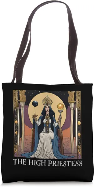 The High Priestess Tarot Card, Tarot Cards, High Priestess Tote Bag