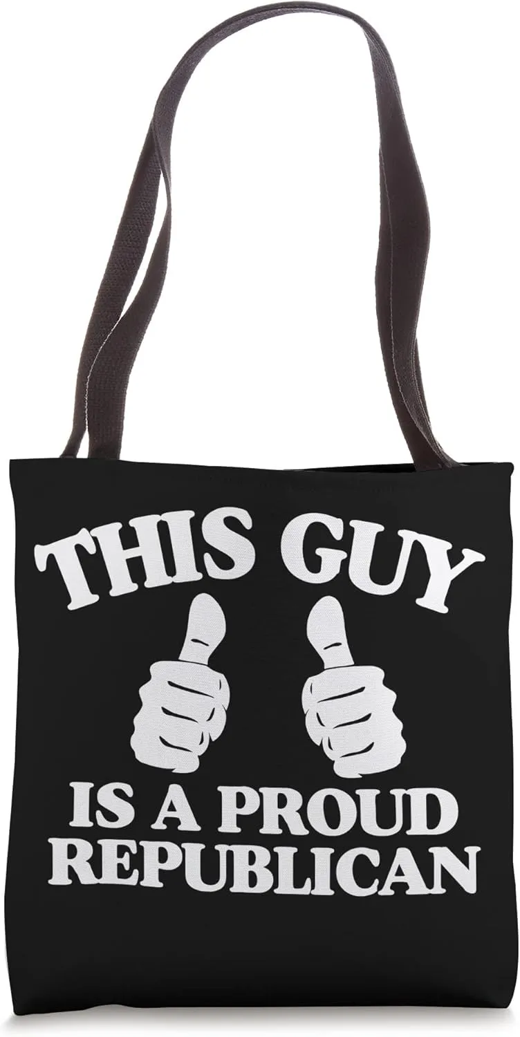 This Guy Is A Proud Republican Two Thumbs Tote Bag