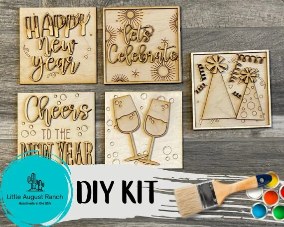 Tiered Tray - New Year DIY Leaning Ladder Insert Kit