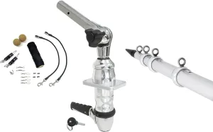 Tigress XD Top Mount System, Premium 15' Rigging Kit with Tigress Track Telescoping Outriggers, Silver