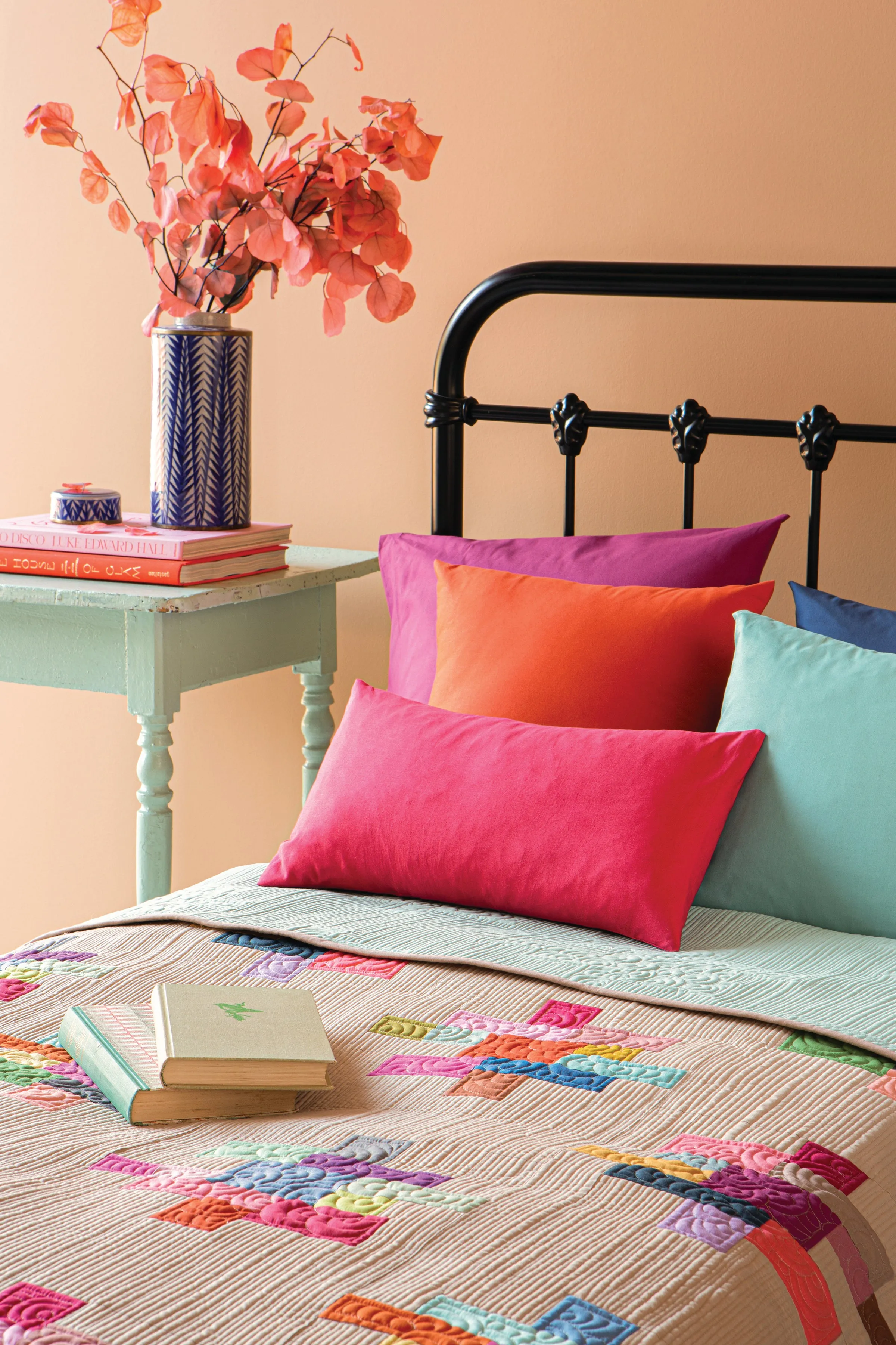 Tilda Colour Speckles Quilt Kit 2 with No Background No Pieced Backing 69.5in x 79.5in