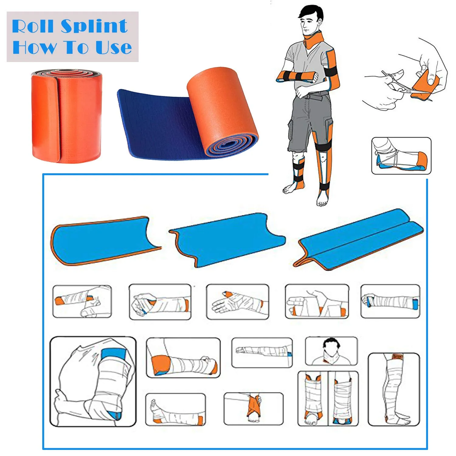 TOUROAM Tactical Emergency First Aid Kit | MOLLE Admin Pouch  EMT Survival Trauma Kit