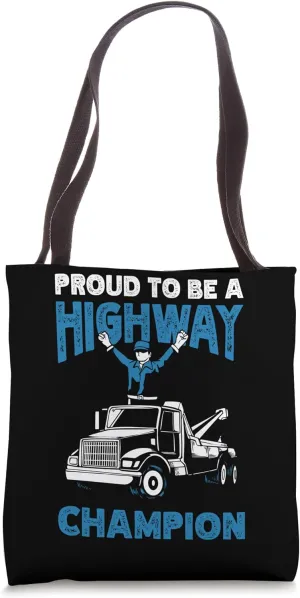 Tow Trucking Driver Recovery Vehicle Tow Hook Chain Tote Bag