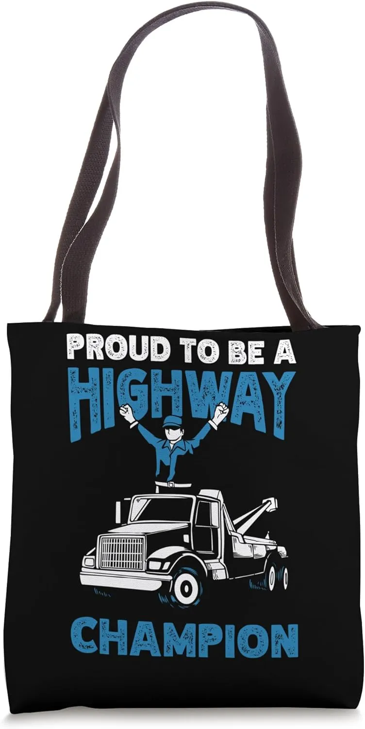 Tow Trucking Driver Recovery Vehicle Tow Hook Chain Tote Bag