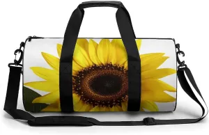 Travel Duffel Bag for Men And Women,Flower Sunflower Waterproof Sports Fitness Bag Portable Travel Duffel Bag