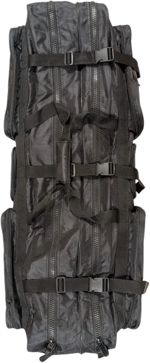 Two Compartment Fencing Bag, Carry Sports Equipment Bag for Foil Epee and Saber, Travel Gear, Competition Bag with Straps, Elite Competition Bag