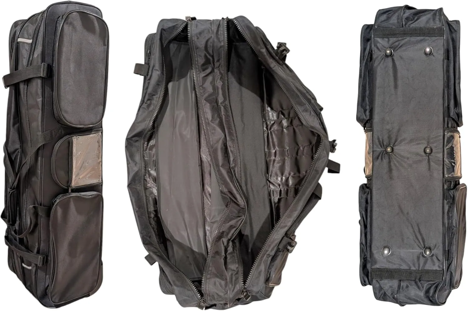 Two Compartment Fencing Bag, Carry Sports Equipment Bag for Foil Epee and Saber, Travel Gear, Competition Bag with Straps, Elite Competition Bag