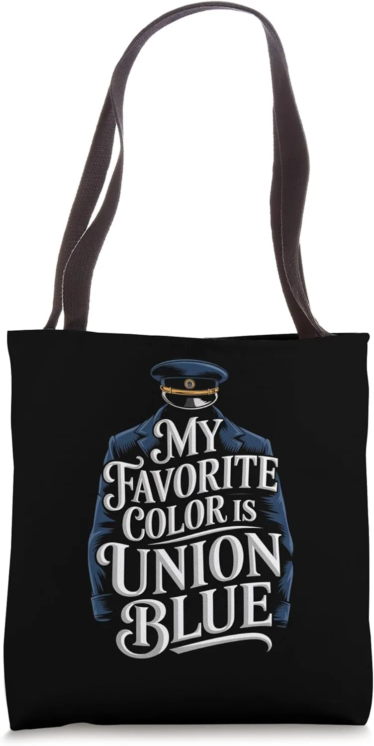 Union Blue Civil War Reenactment for Authentic Uniform Fans Tote Bag