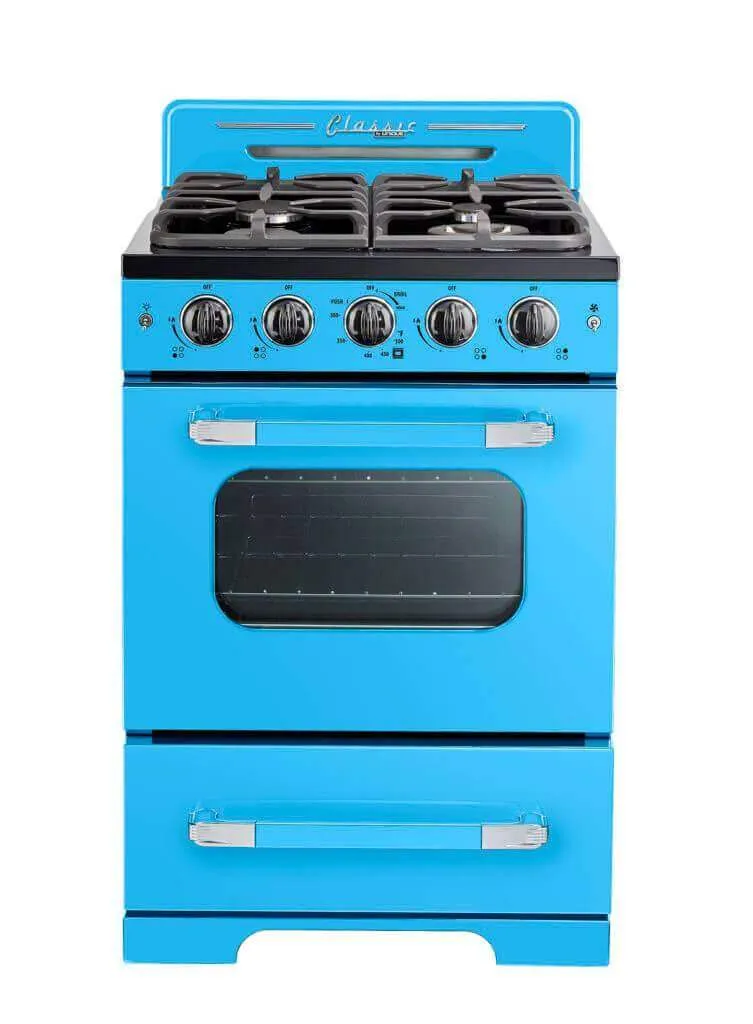 Unique 24" Classic Retro Convection Gas Range