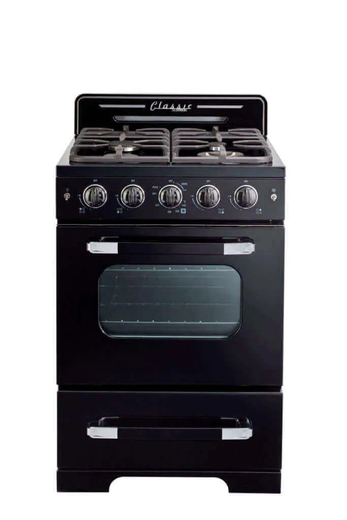 Unique 24" Classic Retro Convection Gas Range