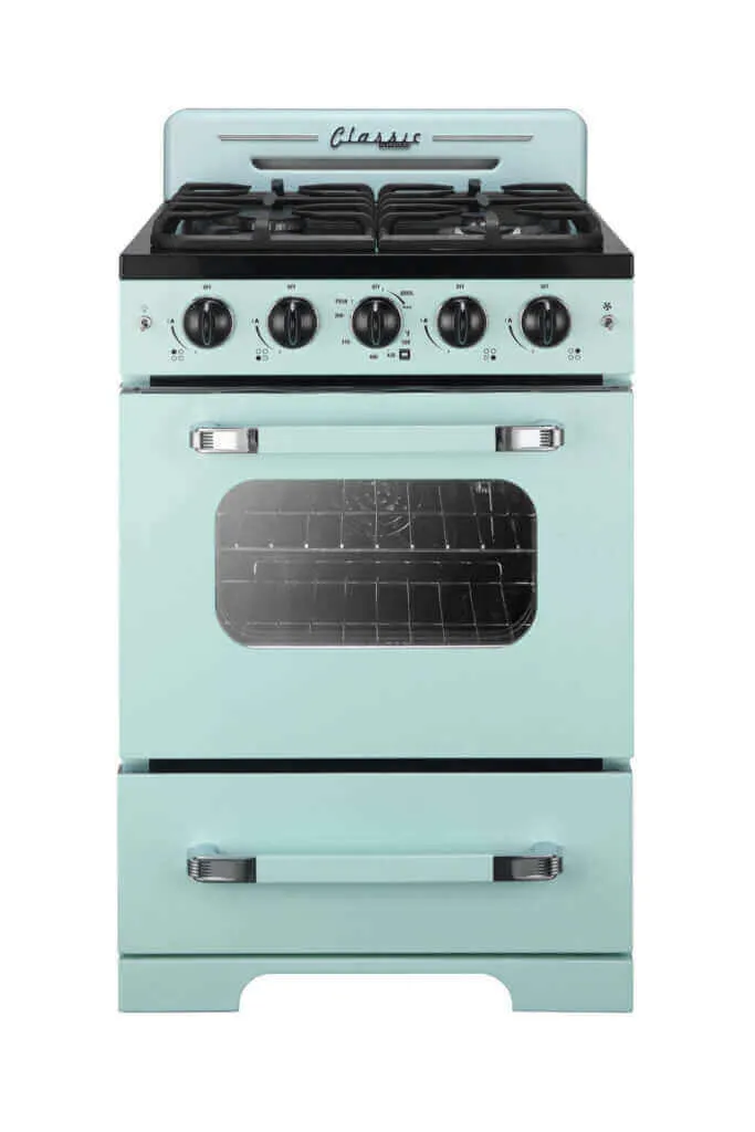 Unique 24" Classic Retro Convection Gas Range
