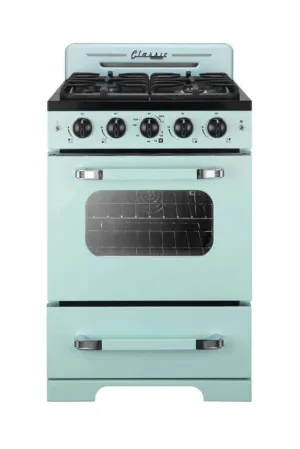 Unique 24" Classic Retro Convection Gas Range