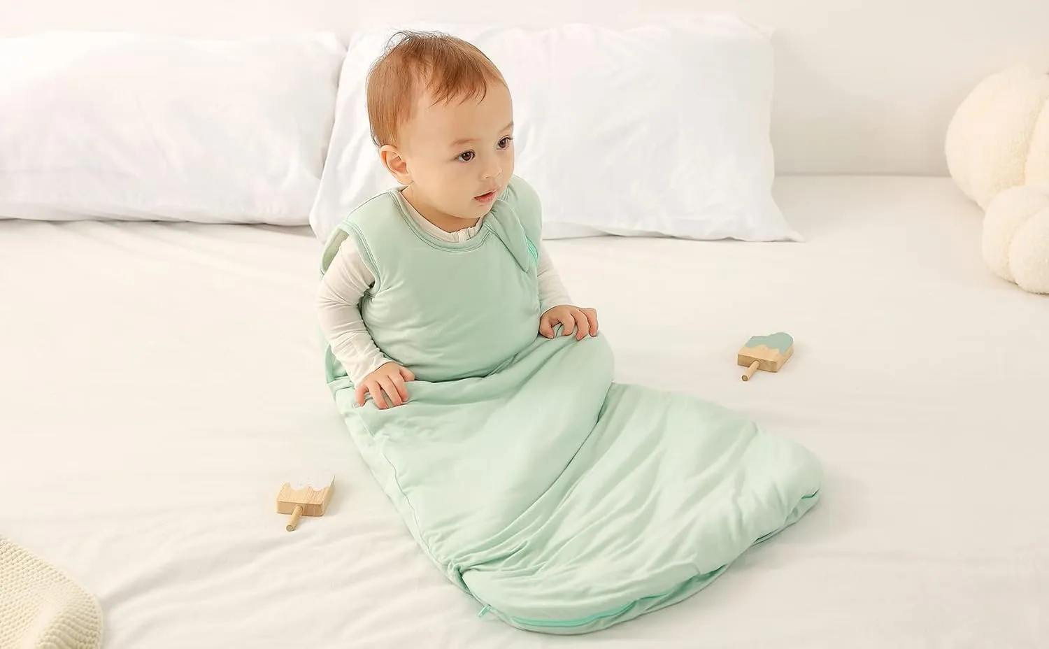 Unisex Baby Viscose from Bamboo Sleep Sack 1.0 TOG Sleeping Bag Infant Boys Girls Wearable Blankets