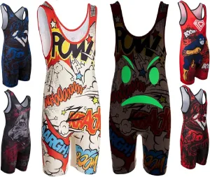 Unisex Wrestling Singlet, Comfortable & Breathable, 4 Way Stretch, Full Range of Youth and Adult Sizes