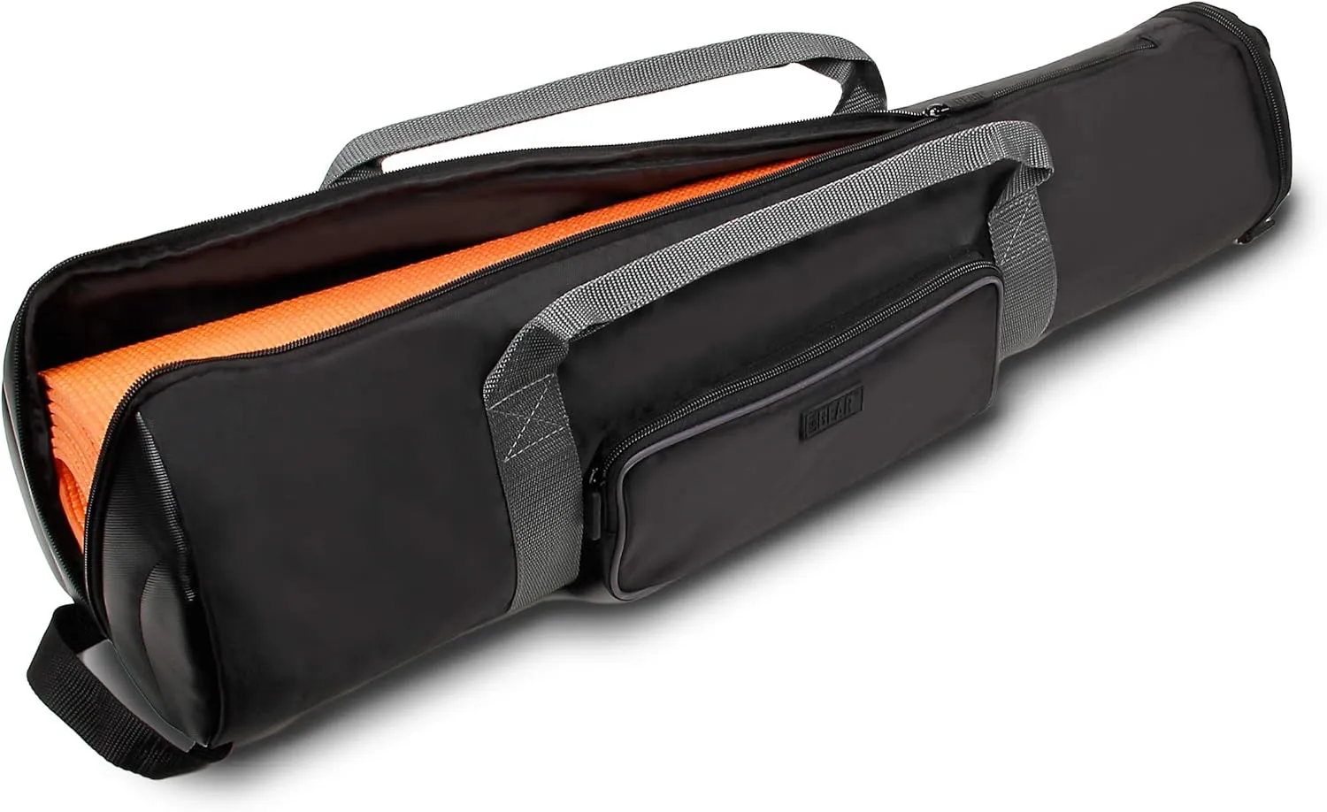 USA GEAR Yoga Mat Carrying Case - Full Zip Yoga Mat Carrier Bag with Adjustable Size Extension, Accessory Storage Pocket, and Shoulder Strap Fits Most Pilates, Yoga, and Workout Mats (Black)