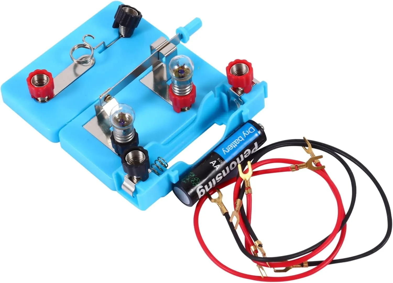 VICASKY 3pcs Series and Parallel Circuit Laboratory Equipment Set Basic Electric Circuit Learning Kit Physics Kit for Students Hands Experiments