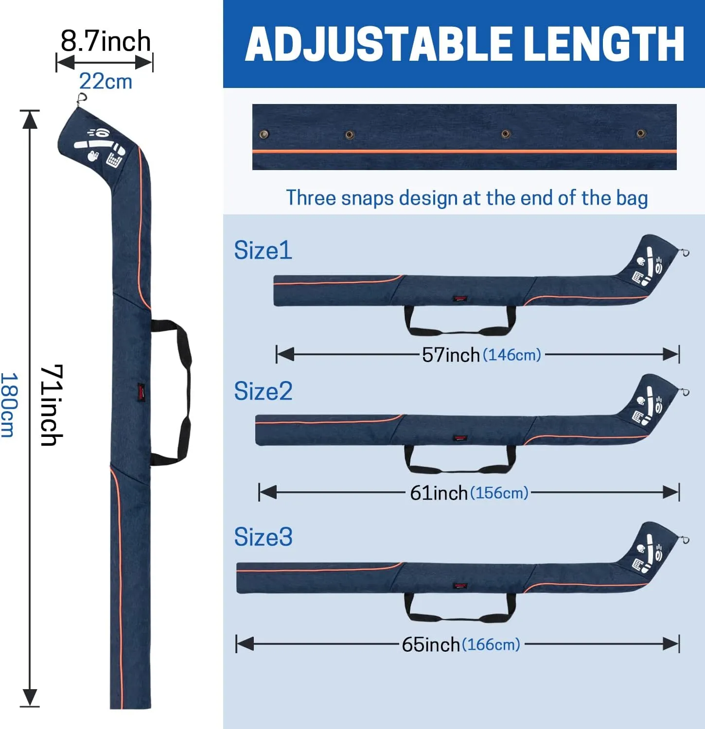 VISEMAN Hockey Stick Bag - Field & Outdoor Hockey Equipment Accessory