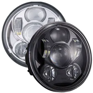 VisionPRO 8600B Series 5 3/4" Black LED Projection Daymaker Headlight for Harley Sportster, Dyna and Other Models