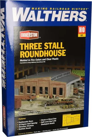 Walthers Cornerstone HO Scale Model Roundhouse, 8