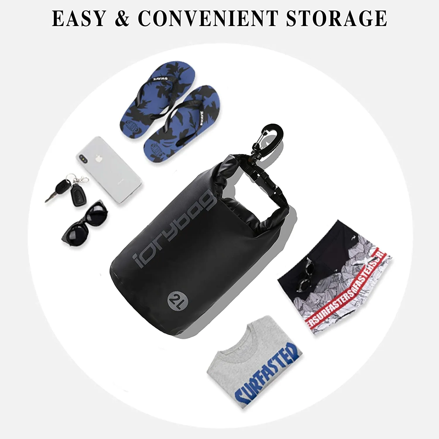 Waterproof Backpack Dry Bag 2L