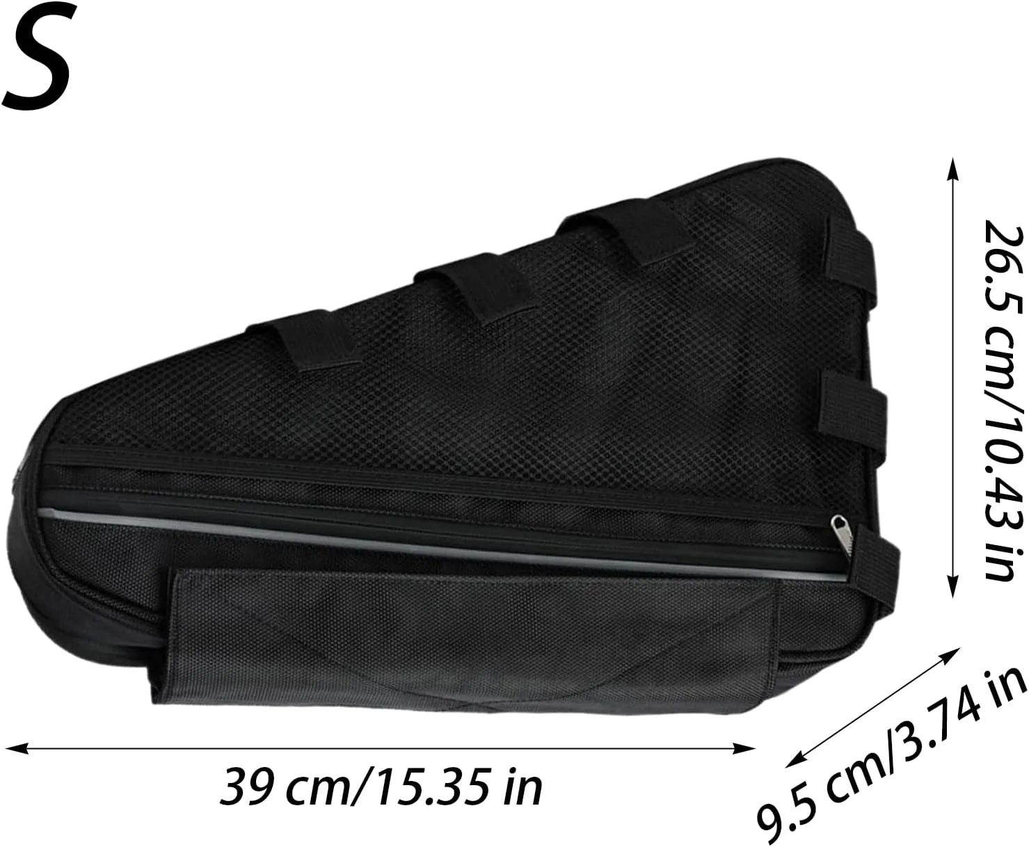Waterproof Bike Frame Bag - Frame Bag | Waterproof Nylon Storage Bag for Bicycles | Versatile Lightweight Storage Package for Tools