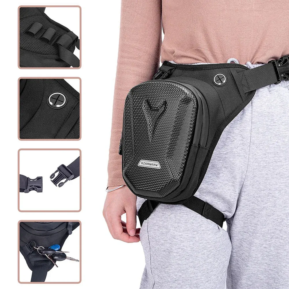 Waterproof Motorcycle Waist Bag with Hard Shell