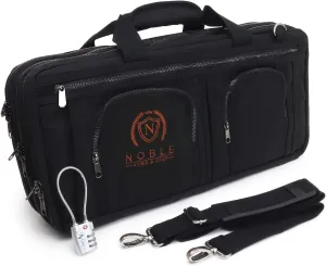 Waxed Canvas Chef Knife Bag Holds 19 Knives Plus Knife Steel Meat Cleaver and Large Storage Compartments! Our Most Durable Professional Line Knife Carrier Includes Custom Padlock! (Bag Only)