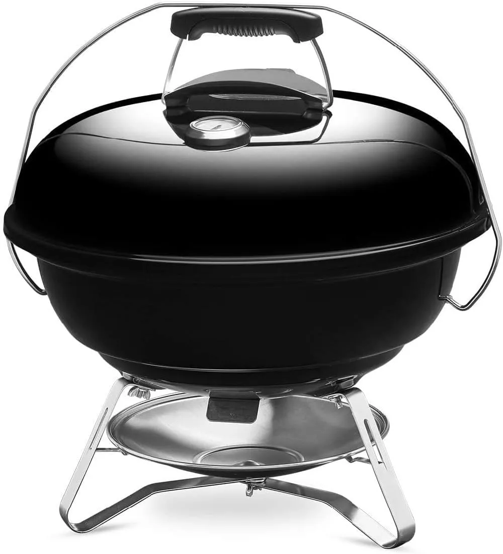 Weber 1211308 1211308 Barbecue Stove, Diameter 18.5 inches (47 cm), Jumbo Jaw, Camping, Bonfire Stand, for 6-8 People, with Thermometer, Black 18.5 inches (47 cm)