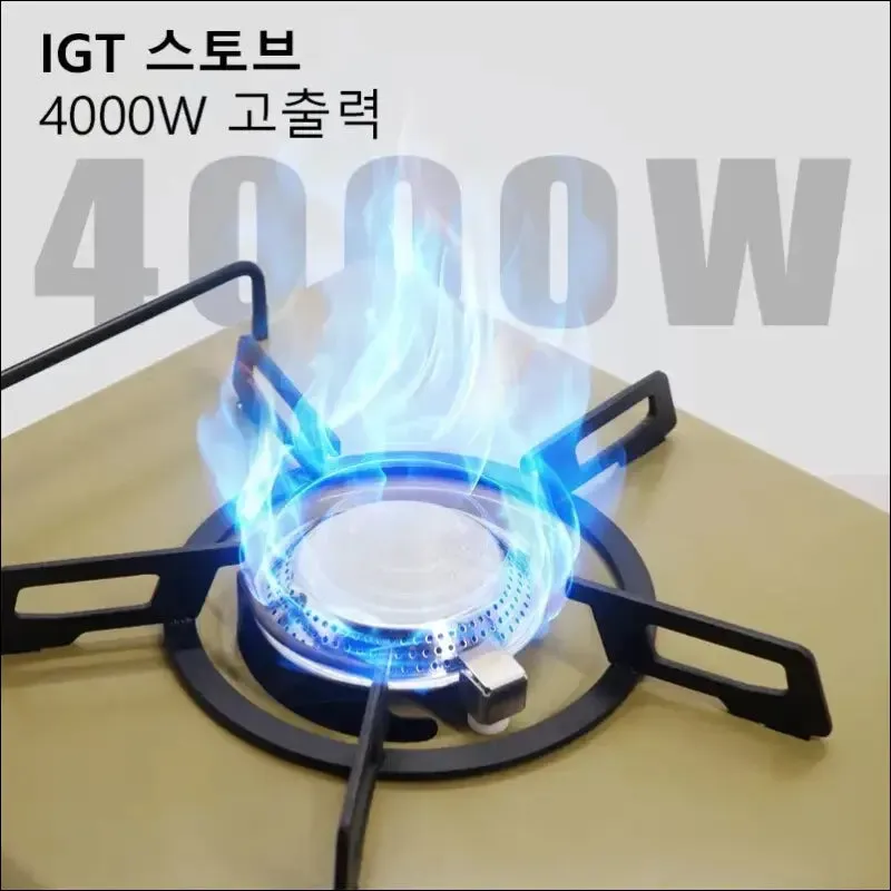 Westtune camping igt stove 4000w high power gas stove folding portable gas burner compatible