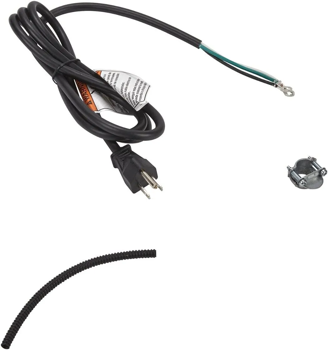 Whirlpool W11365011 Genuine OEM Power Cord For Dishwashers, 6 Feet Black Accessory – Replaces