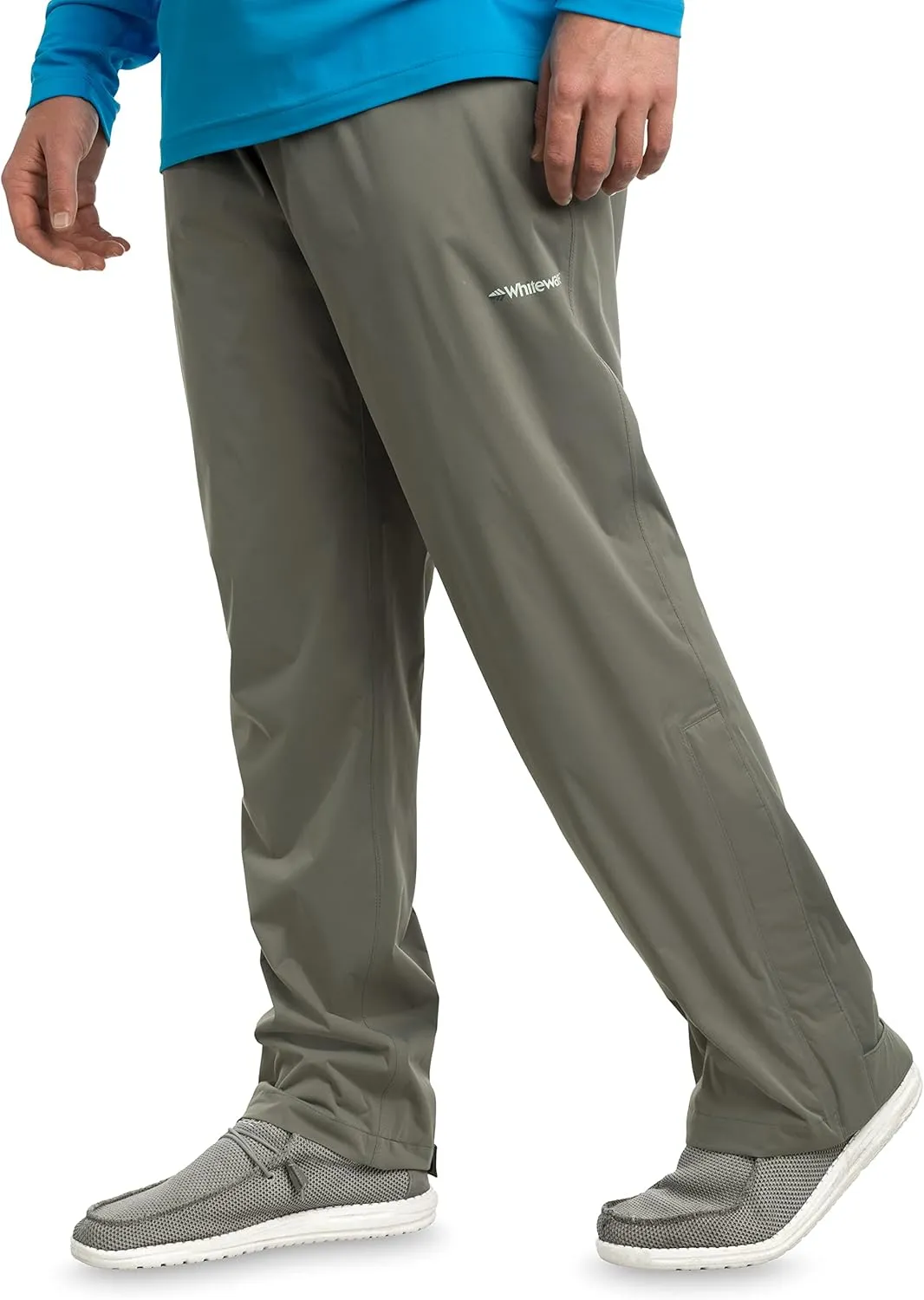 Whitewater Fishing Men’s Packable Rain Pants, Lightweight Waterproof Rain Gear