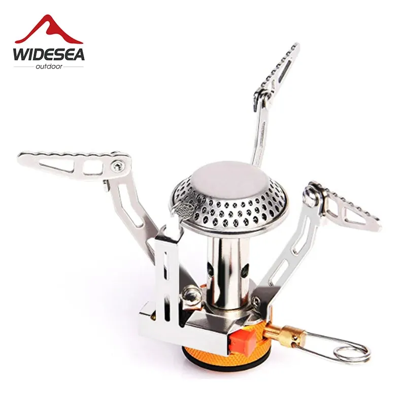 Widesea Camping Gas Stove Heater - Foldable One-piece Burner for Outdoor Cooking
