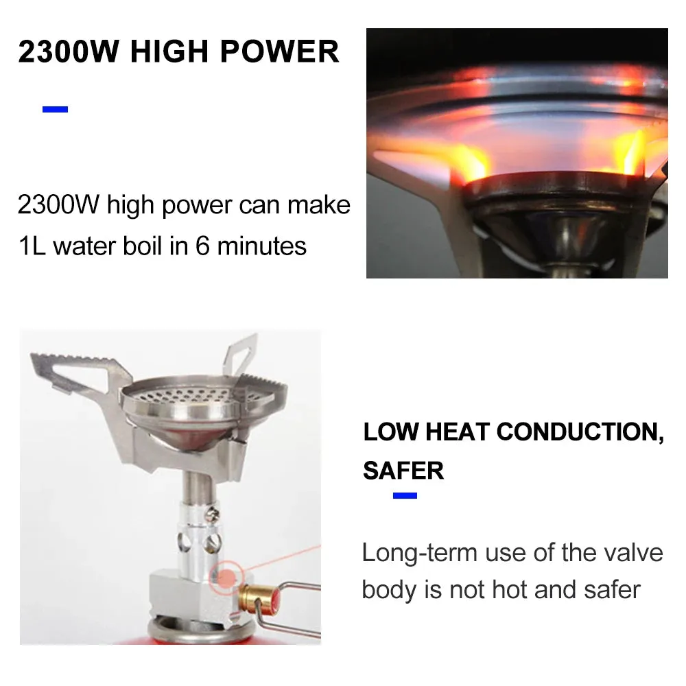 WIDESEA Portable Camping Gas Burner – Lightweight Mini Stove for Outdoor Cooking & Hiking