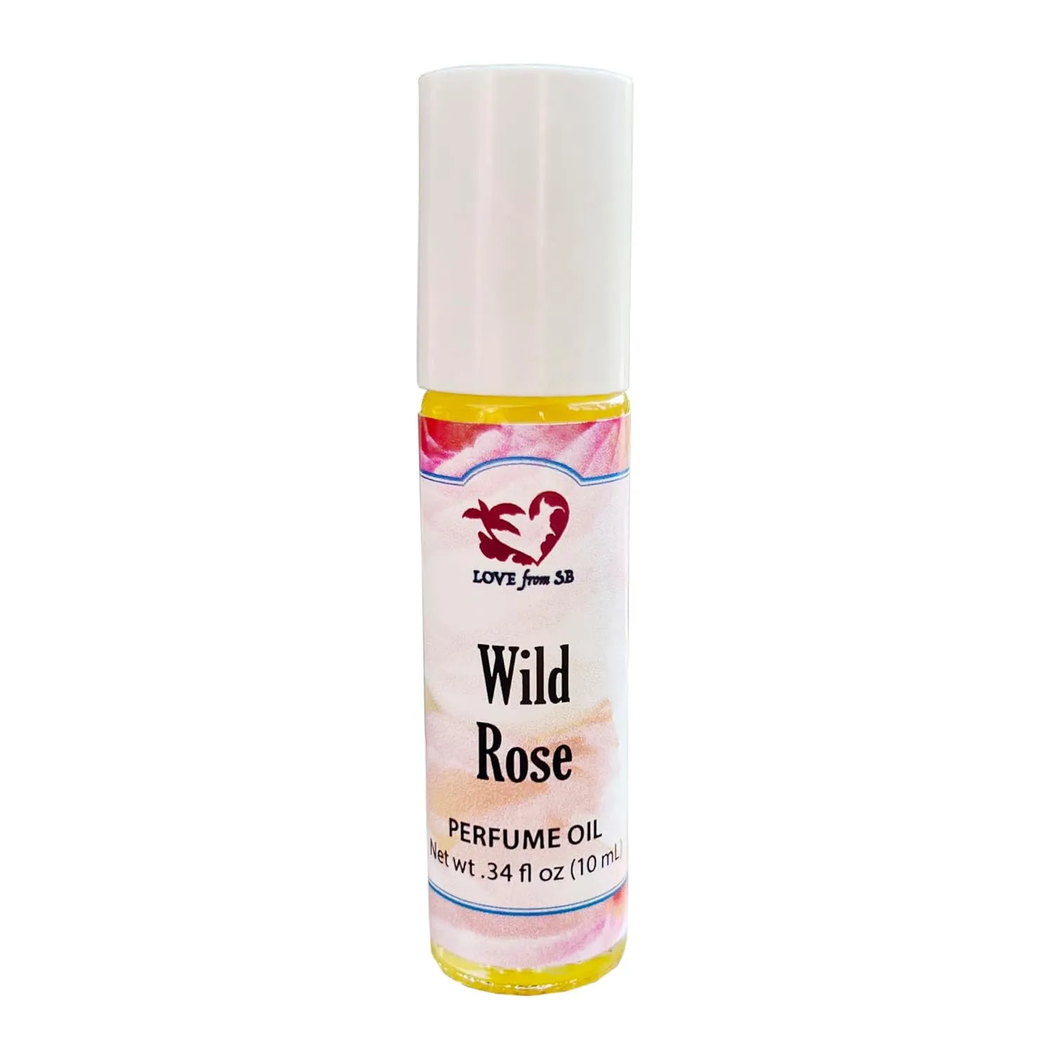Wild Rose Perfume Oil | .03 oz/10 ml Roll On Bottle with Organic Jojoba Oil | Made in Santa Barbara, California (Wild Rose)