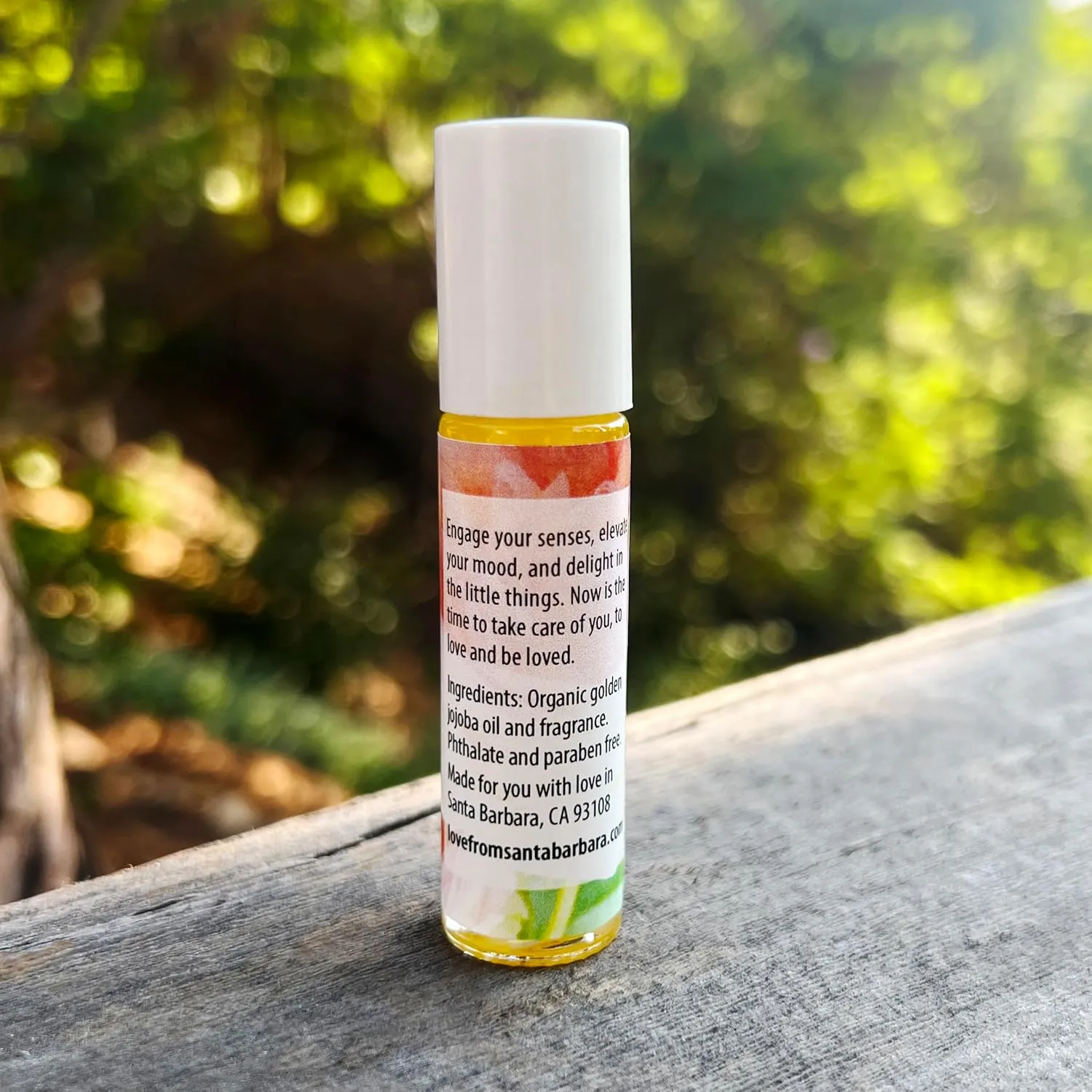 Wild Rose Perfume Oil | .03 oz/10 ml Roll On Bottle with Organic Jojoba Oil | Made in Santa Barbara, California (Wild Rose)