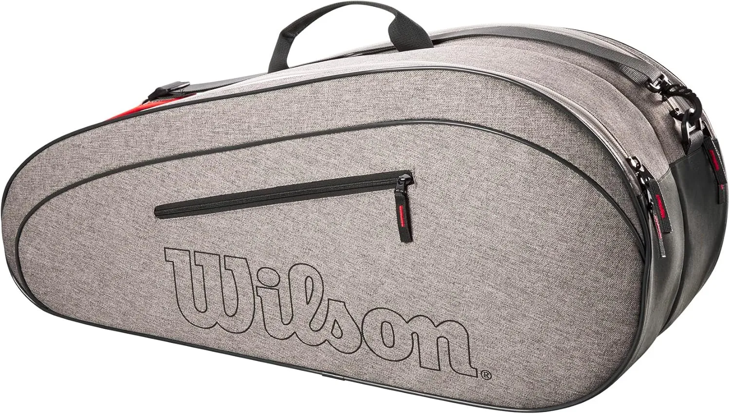 WILSON Team Tennis Racket Bag - Heather Green and Heather Grey