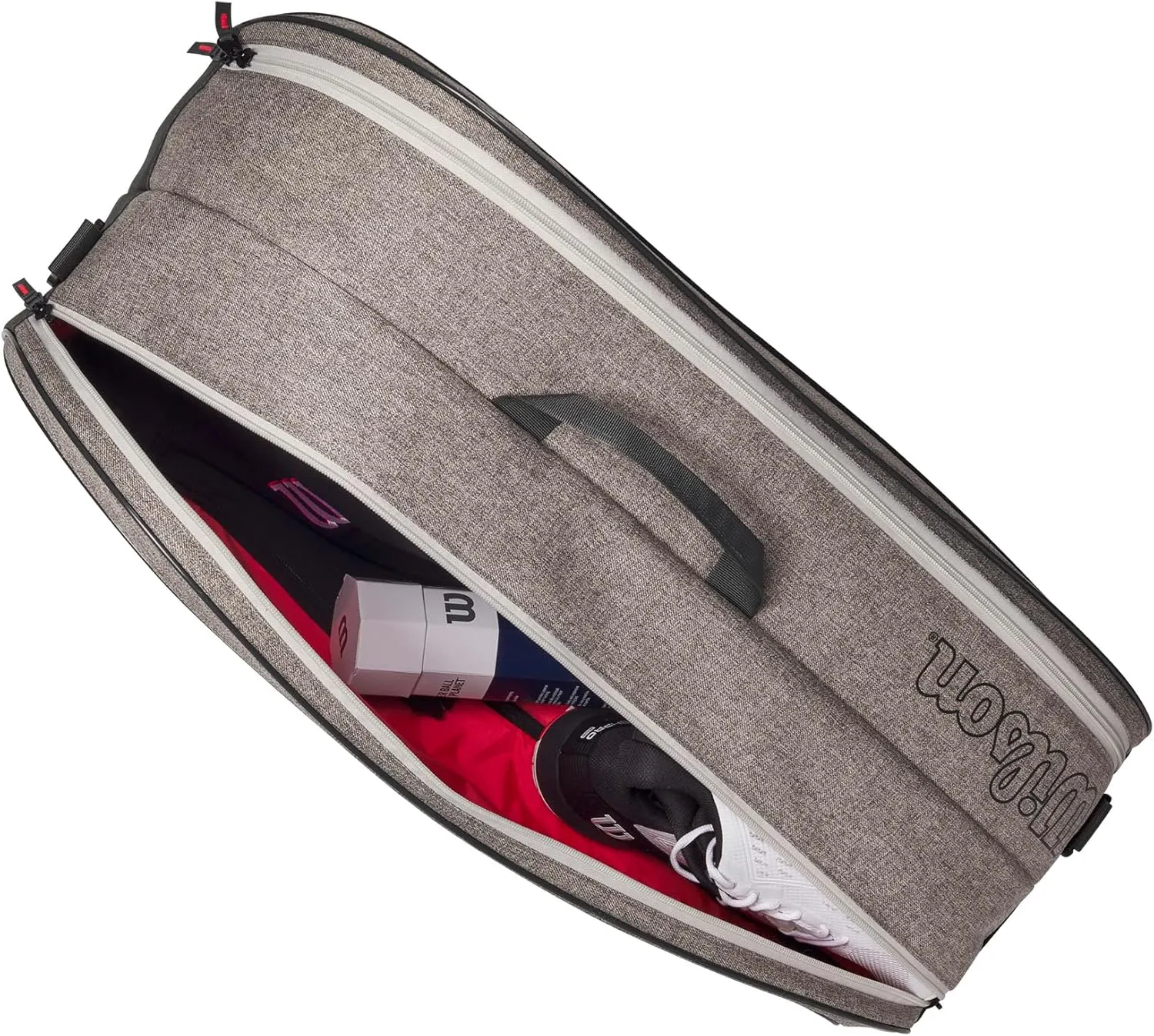 WILSON Team Tennis Racket Bag - Heather Green and Heather Grey