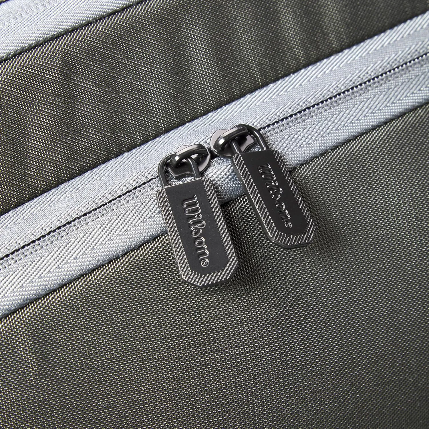 WILSON Tour Tennis Racket Bag - Dark Green and Stone Grey