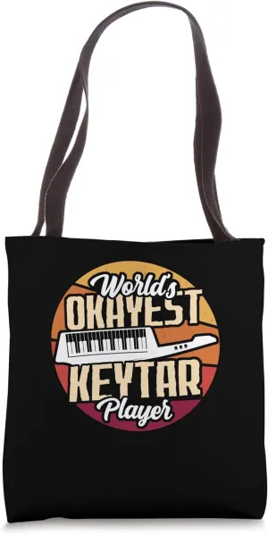 World's Okayest Keytar Player Musician Instrumentalist Tote Bag