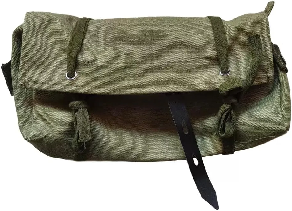 WW2 German M31 A-frame Bag Vintage Olive Canvas Carry Bag Replica WWII Gear Assault Pouch