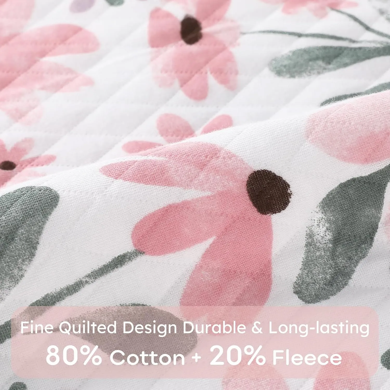 Yoofoss Baby Sleep Sack 18-24 Months 1.0 Tog Long Sleeve Sleep Sack Cotton Wearable Blanket for Toddlers 2-Way Zipper Quilted Sleeping Sacks(X-Large)