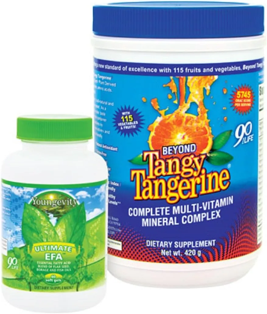 Youngevity BTT Basic 90 Pak Beyond Tangy Tangerine Ultimate EFA Plus (Ships Worldwide) by Youngevity