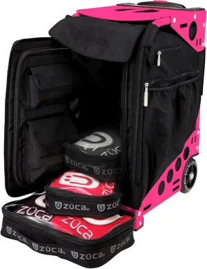 ZUCA Cornhole Pro Bag & Frame - Lightweight Suitcase Carry Luggage, FAA-Compliant Aluminum Frame with Telescoping Handle, Shock-Absorbing Wheels & Water-Resistant Insert Bag, 300 lbs Capacity